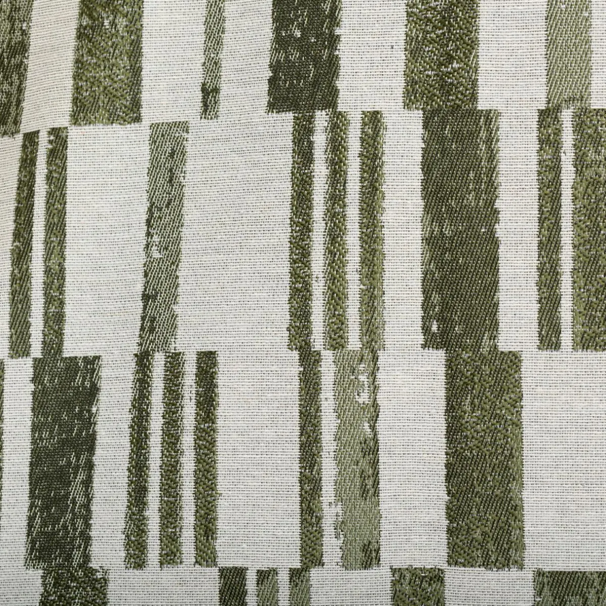 Atmosphera, cru017dateur d'intu017drieur Rideau tissé (140 x 260 cm) Leyna Vert kaki Sale