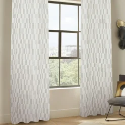 Atmosphera, cru017dateur d'intu017drieur Rideau tissé (140 x 260 cm) Leyna Beige Clearance