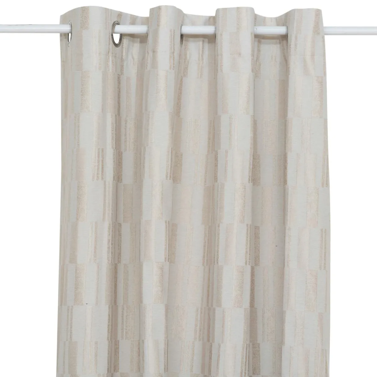 Atmosphera, cru017dateur d'intu017drieur Rideau tissé (140 x 260 cm) Leyna Beige Clearance