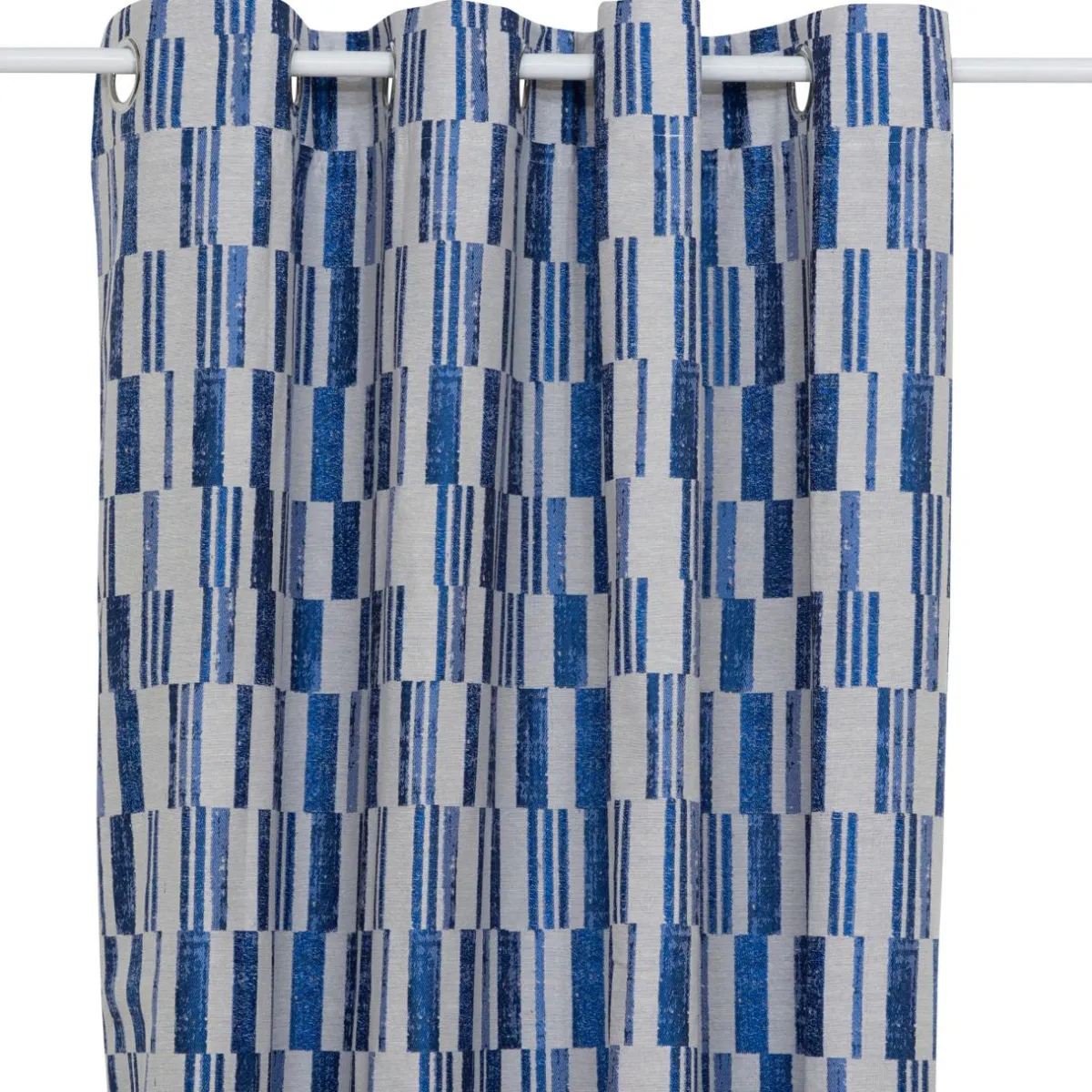 Atmosphera, cru017dateur d'intu017drieur Rideau tissé (140 x 260 cm) Leyna Bleu