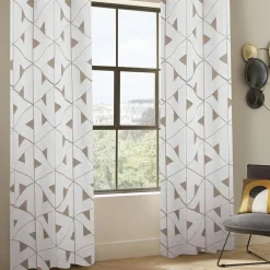 Atmosphera, cru017dateur d'intu017drieur Rideau tissé (140 x 260 cm) Maloé Marron Cannelle Best