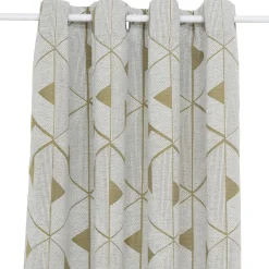 Atmosphera, cru017dateur d'intu017drieur Rideau tissé (140 x 260 cm) Maloé Vert kaki New