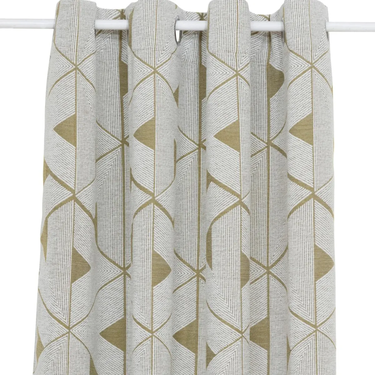 Atmosphera, cru017dateur d'intu017drieur Rideau tissé (140 x 260 cm) Maloé Vert kaki New