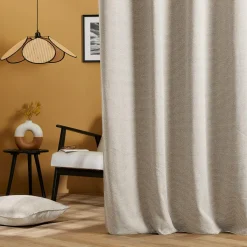 EMINZA Rideau tissage jacquard (140 x 240 cm) Oscar Taupe New