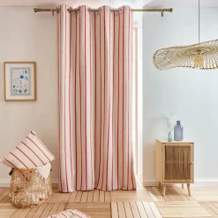 EMINZA Rideau toile de coton (135 x 260 cm) Ocealys Rouge Best
