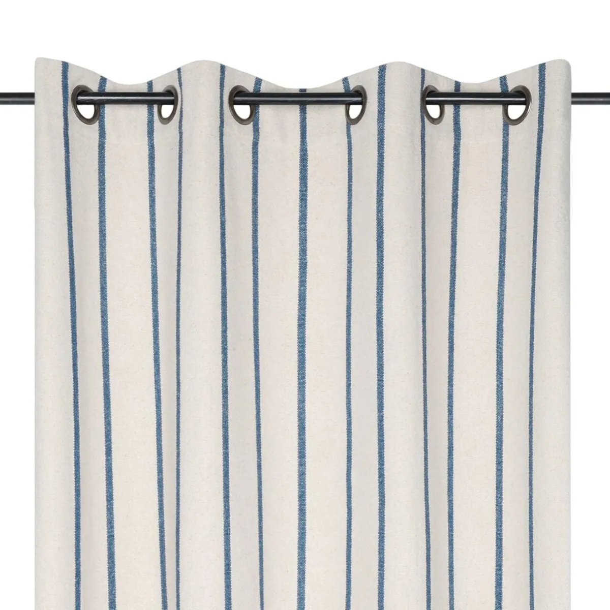 EMINZA Rideau toile de coton (135 x 260 cm) Ocealys Bleu marine