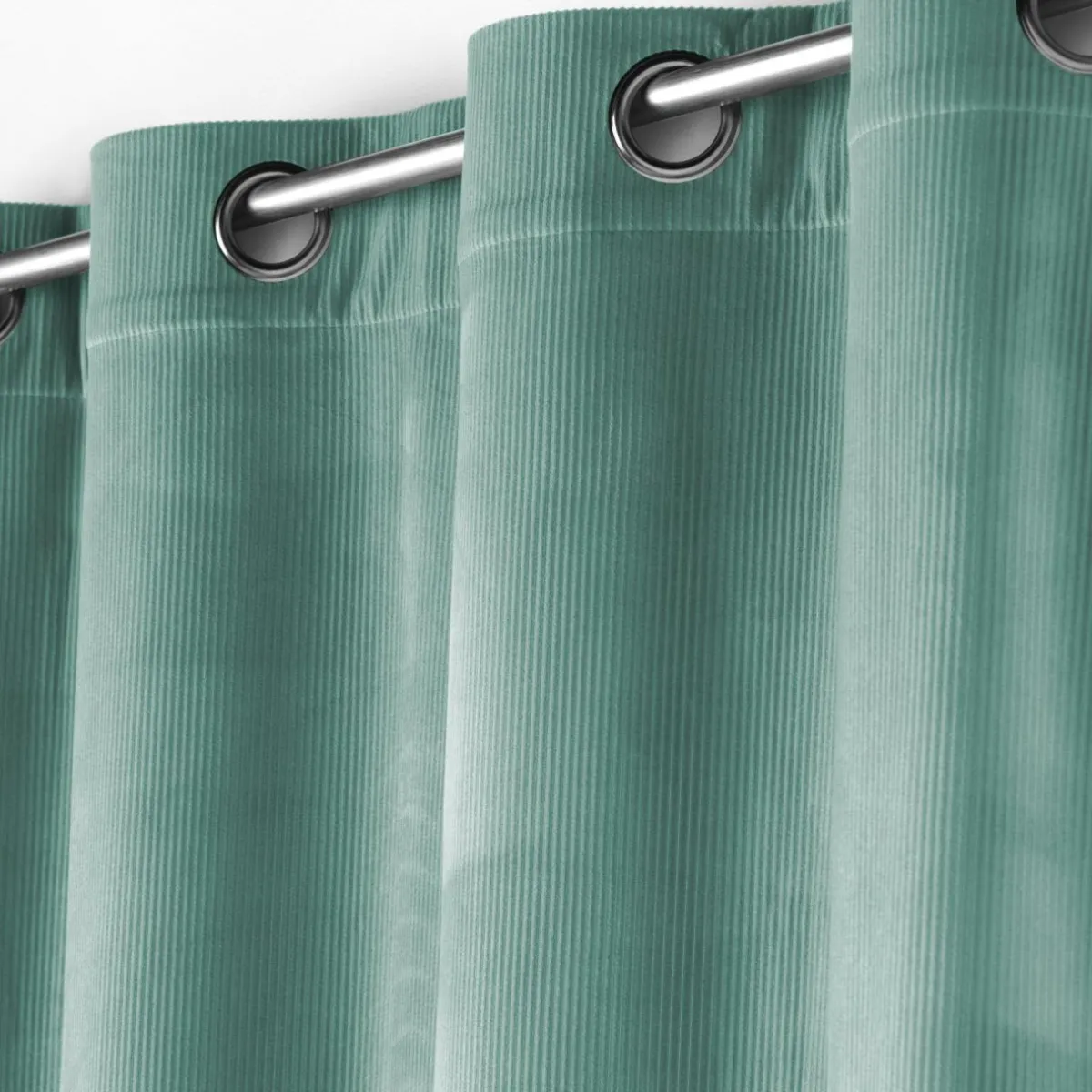 douceur d'intu017drieur Rideau velours (140 x 260 cm) Casual Vert sauge Outlet