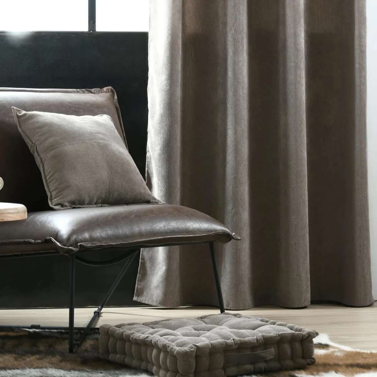 STOF Rideau velours (140 x 260 cm) Dandy Taupe New