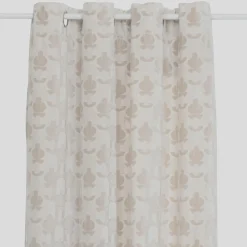 Atmosphera, cru017dateur d'intu017drieur Rideau velours (140 x 260 cm) Luna Ecru