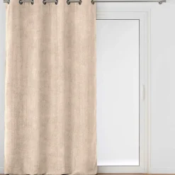 douceur d'intu017drieur Rideau velours chenille (140 x 260 cm) Leo Ecru Hot