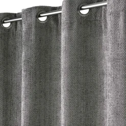 douceur d'intu017drieur Rideau Velours Chenille (140 x 260 cm) Leo Gris Anthracite New