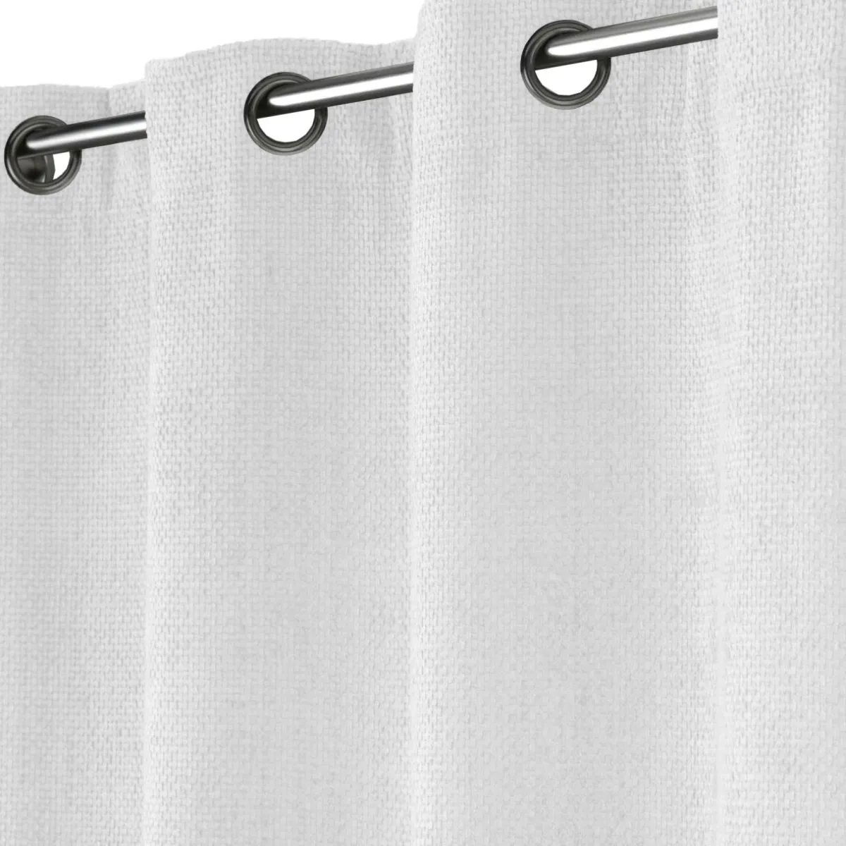 douceur d'intu017drieur Rideau velours chenille (140 x 260 cm) Leo Blanc Discount
