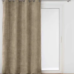douceur d'intu017drieur Rideau velours chenille (140 x 260 cm) Leo Beige Outlet