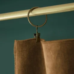 EMINZA Rideau velours de coton ajustable (140 x max 270 cm) Victor Camel Sale