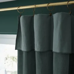 EMINZA Rideau velours de coton ajustable (140 x max 270 cm) Victor Gris ardoise Best