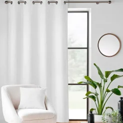 douceur d'intu017drieur Rideau velours relief (140 x 260 cm) Nils Blanc Outlet