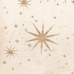 JJA Sac cadeau (H70 cm) Étoiles Célestes et doré Ivoire Sale