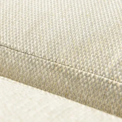 MOBELLIA Salon de jardin en aluminium 5 places 4 pcs Amalfi Blanc et beige Blanc - Beige