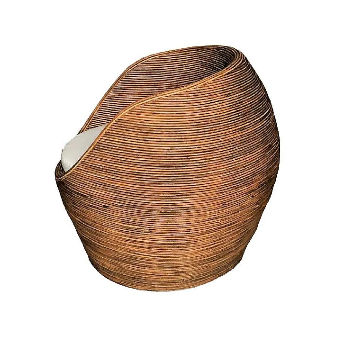 MOBELLIA Salon de jardin en rotin 5 places Trinidad beige Naturel New