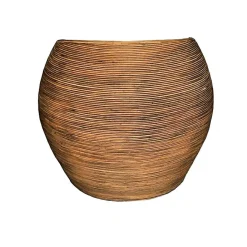 MOBELLIA Salon de jardin en rotin 5 places Trinidad beige Naturel New