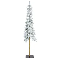 EMINZA Sapin artificiel de Noël (H180 cm) Sierra Vert enneigé Sapin enneigé