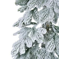 EMINZA Sapin artificiel de Noël (H210 cm) Sierra Vert enneigé Sapin enneigé New