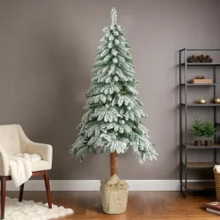 KAEMINGK Sapin artificiel de Noël (H270 cm) Tora Vert enneigé Sapin enneigé Clearance