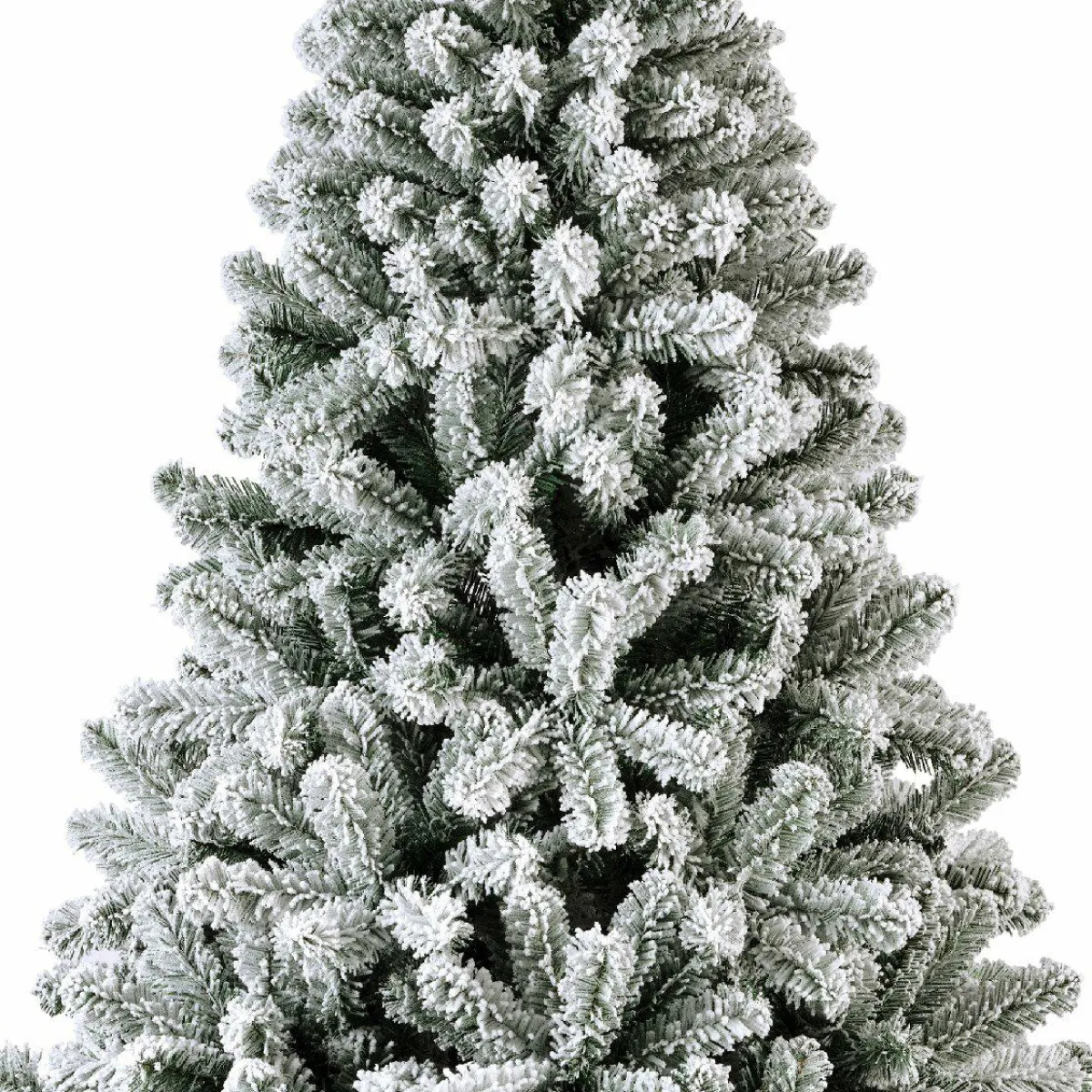 EMINZA Sapin artificiel de Noël (H210 cm) King Vert enneigé Sapin enneigé Best