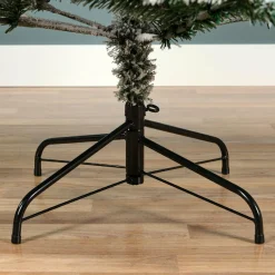 EMINZA Sapin artificiel de Noël (H210 cm) King Vert enneigé Sapin enneigé Best