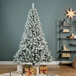 EMINZA Sapin artificiel de Noël (H240 cm) King Vert enneigé Sapin enneigé Sale