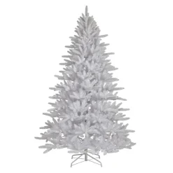 EMINZA Sapin artificiel de Noël (H240 cm) Odense Blanc irisé et pailleté Sapin blanc Clearance