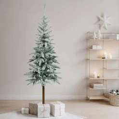 EMINZA Sapin artificiel de Noël (H180 cm) Glockner Vert enneigé Sapin enneigé Discount