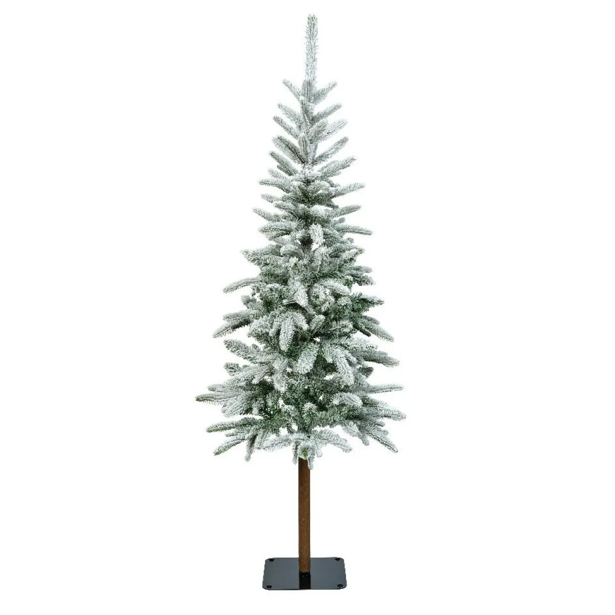 EMINZA Sapin artificiel de Noël (H180 cm) Glockner Vert enneigé Sapin enneigé Discount