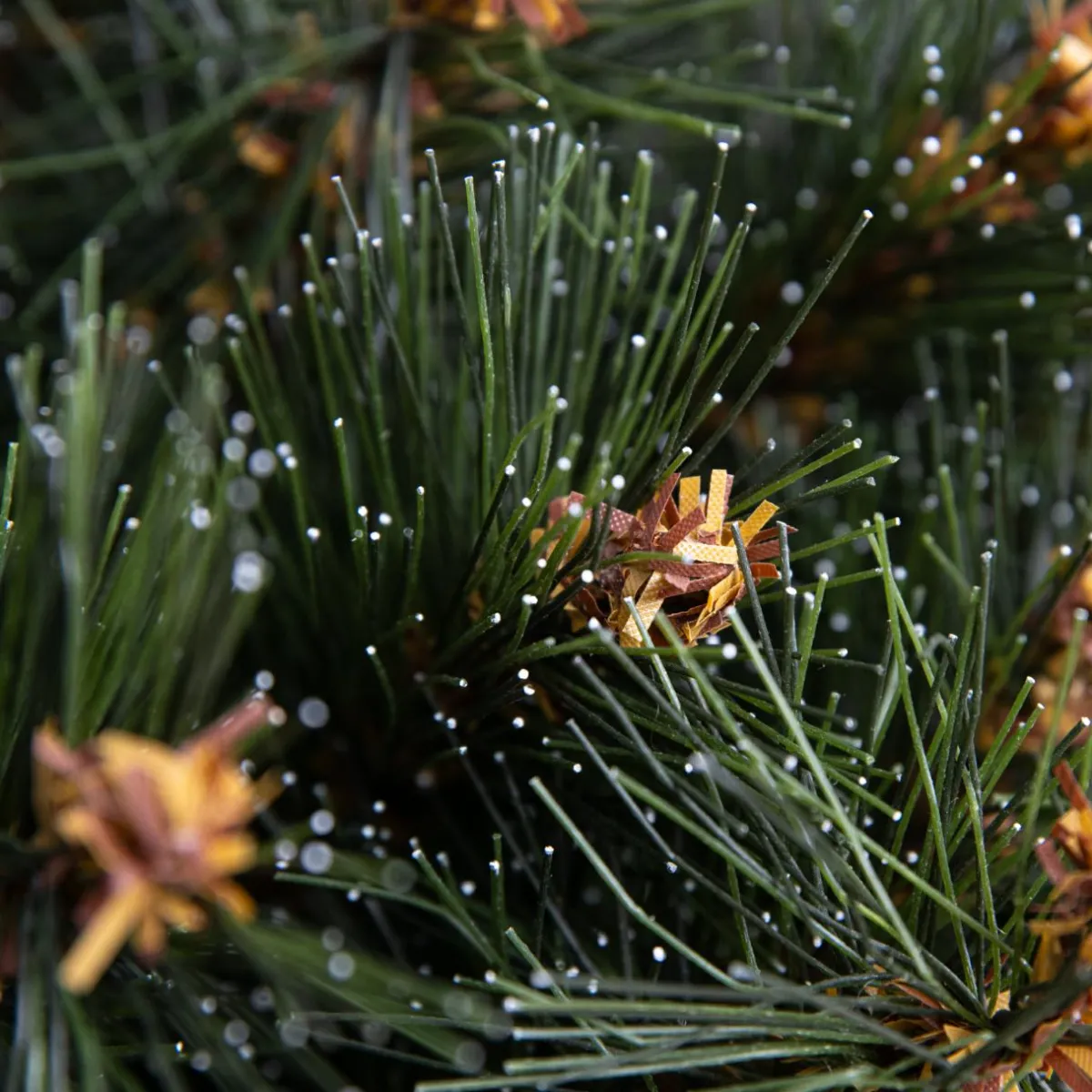 EMINZA Sapin artificiel de Noël (H180 cm) Stockholm Vert finition perlée Vert givré Best