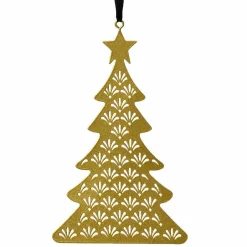 KAEMINGK Sapin de Noël ajouré (H13 cm) Herbes Or Sale