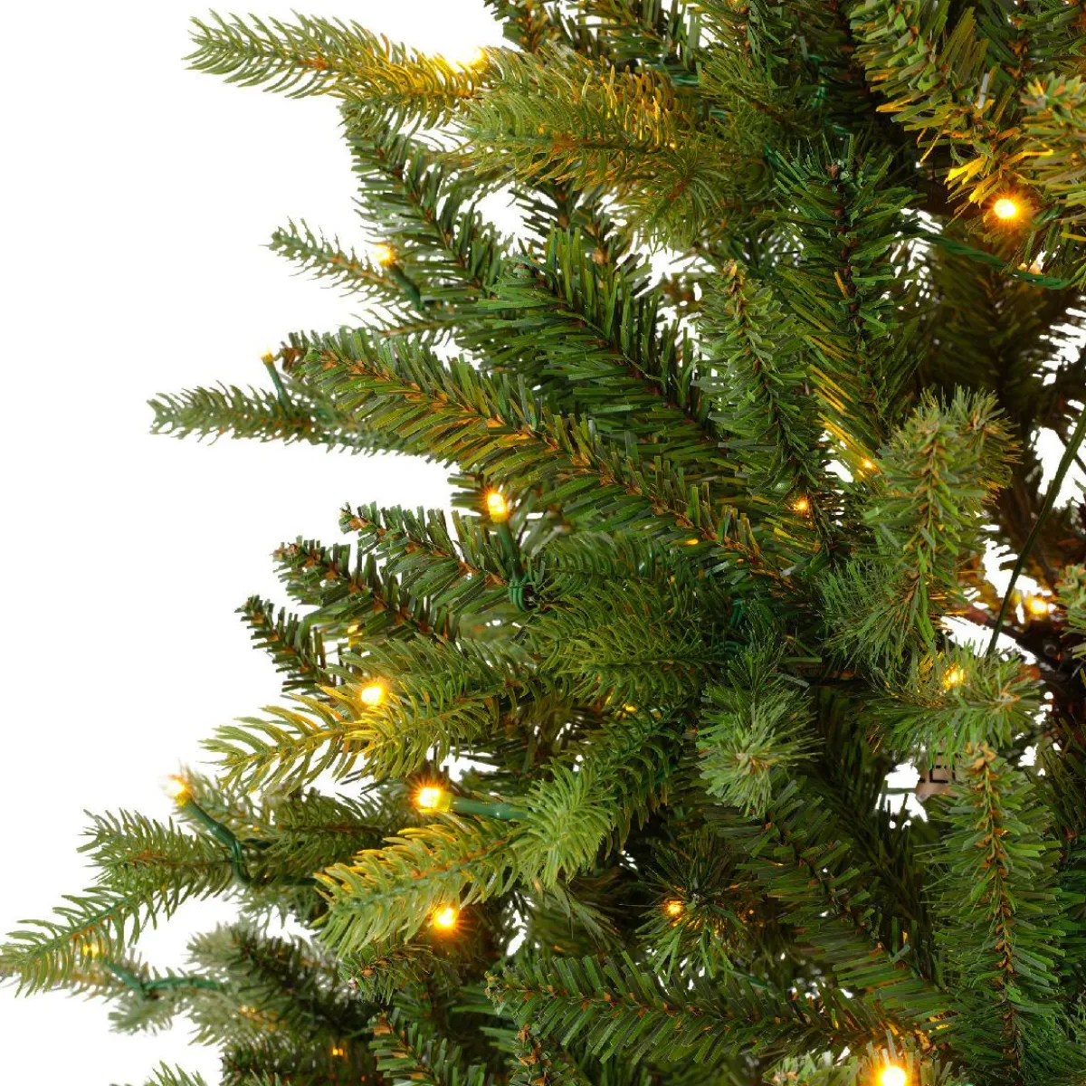 EMINZA Sapin de Noël artificiel lumineux (220 LED) H150 cm Allix Vert sapin Sapin vert lumineux Best