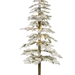 EMINZA Sapin de Noël artificiel lumineux 150 LED (H180 cm) Sierra Vert enneigé Sapin enneigé lumineux Best