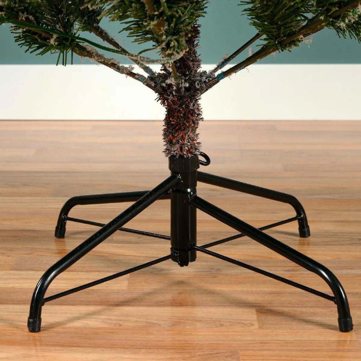 EMINZA Sapin de Noël artificiel lumineux 560 LED (H240 cm) Allix Vert enneigé Sapin enneigé lumineux New