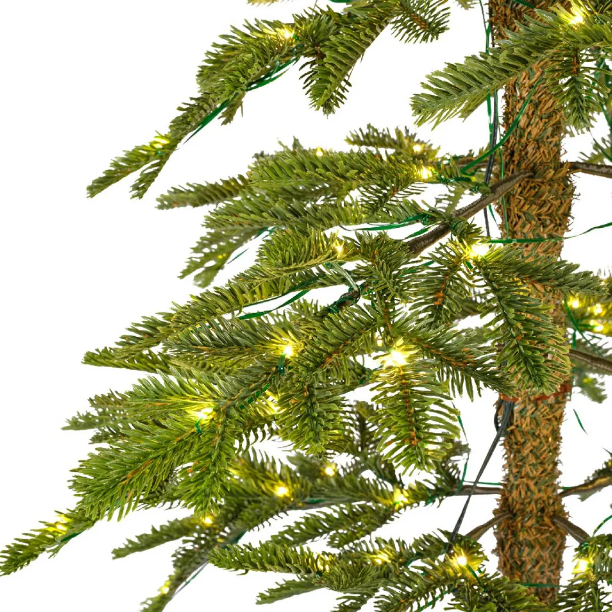 EMINZA Sapin de Noël artificiel lumineux 200 LED (H210 cm) Sierra Vert sapin Sapin vert lumineux Sale