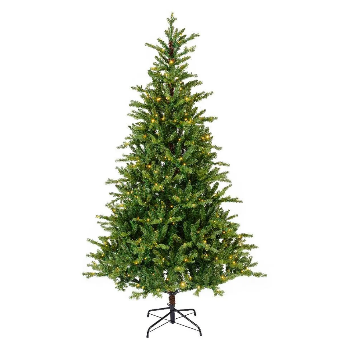EMINZA Sapin de Noël artificiel lumineux 740 LED (H270 cm) Allix Vert sapin Sapin vert lumineux