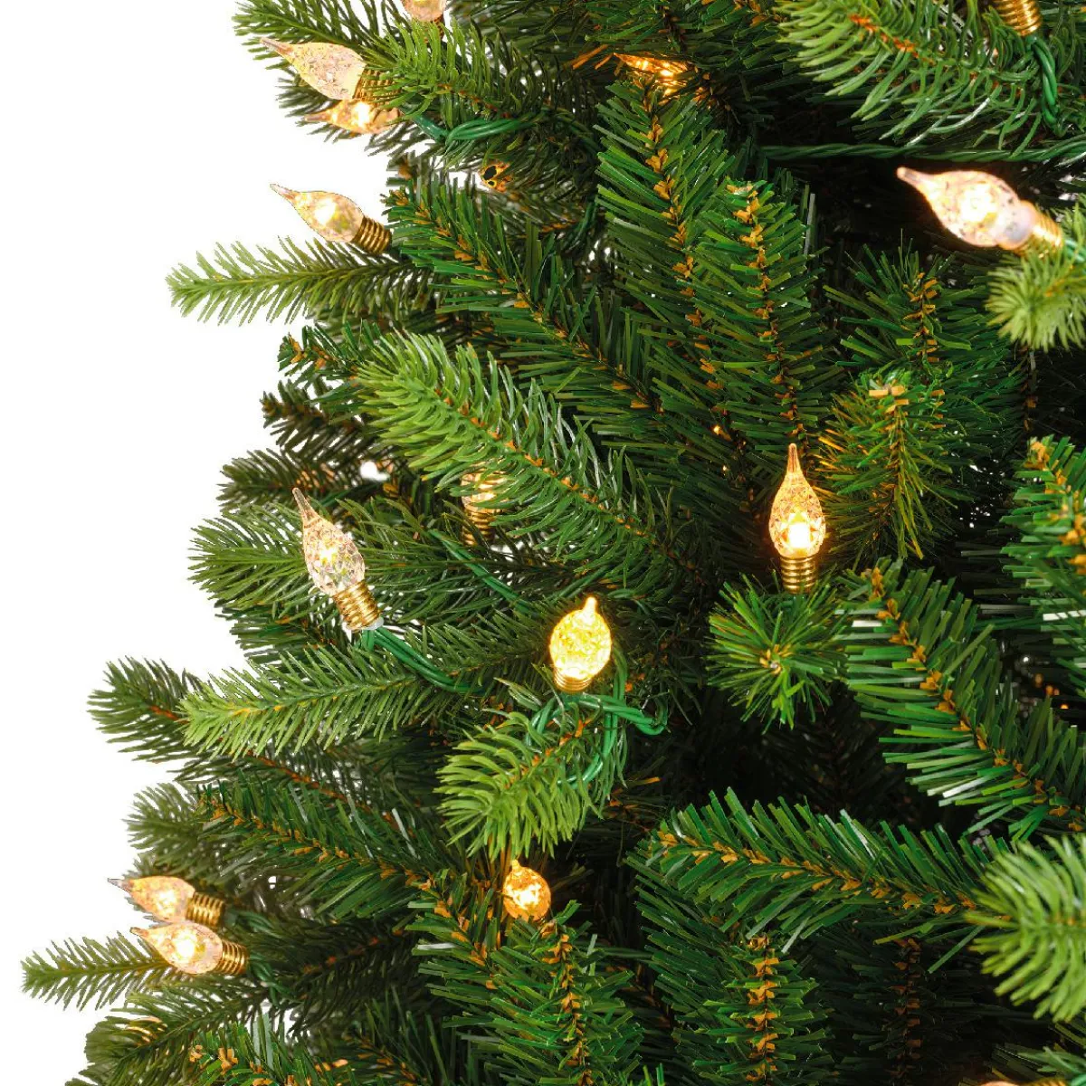 EMINZA Sapin de Noël artificiel lumineux 400 LED (H210 cm) Barrow Vert sapin Sapin vert lumineux Sale