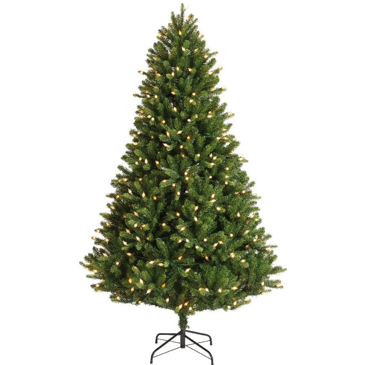 EMINZA Sapin de Noël artificiel lumineux 400 LED (H210 cm) Barrow Vert sapin Sapin vert lumineux Sale