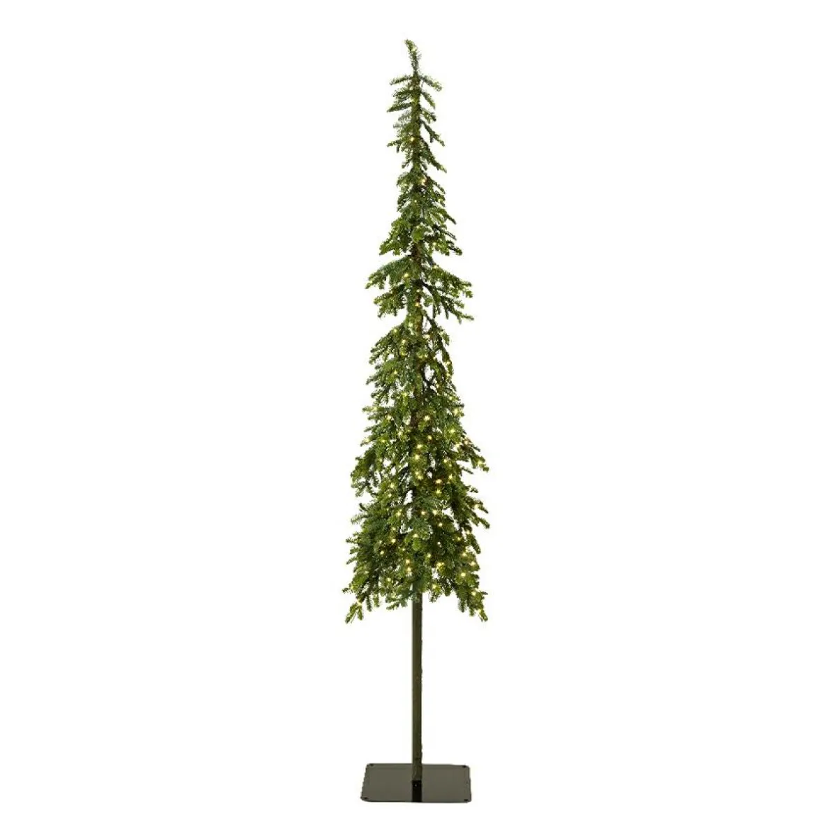 EMINZA Sapin de Noël artificiel lumineux 250 LED (H240 cm) Sierra Vert sapin Sapin vert lumineux Discount