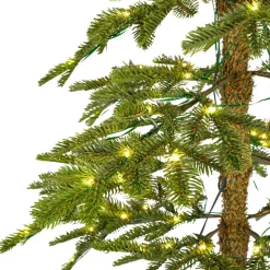 EMINZA Sapin de Noël artificiel lumineux 250 LED (H240 cm) Sierra Vert sapin Sapin vert lumineux Discount