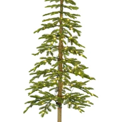 EMINZA Sapin de Noël artificiel lumineux 250 LED (H240 cm) Sierra Vert sapin Sapin vert lumineux Discount
