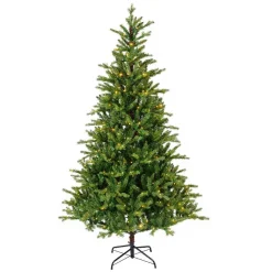 EMINZA Sapin de Noël artificiel lumineux 5400 LED (H240 cm) Caucasia Nordmann Vert sapin Sapin vert lumineux