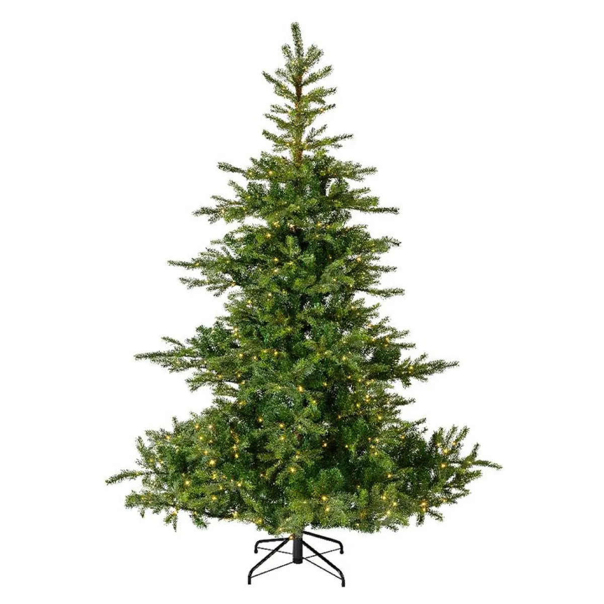 EMINZA Sapin de Noël artificiel lumineux 400 LED (H180 cm) Glorious Vert sapin Sapin vert lumineux