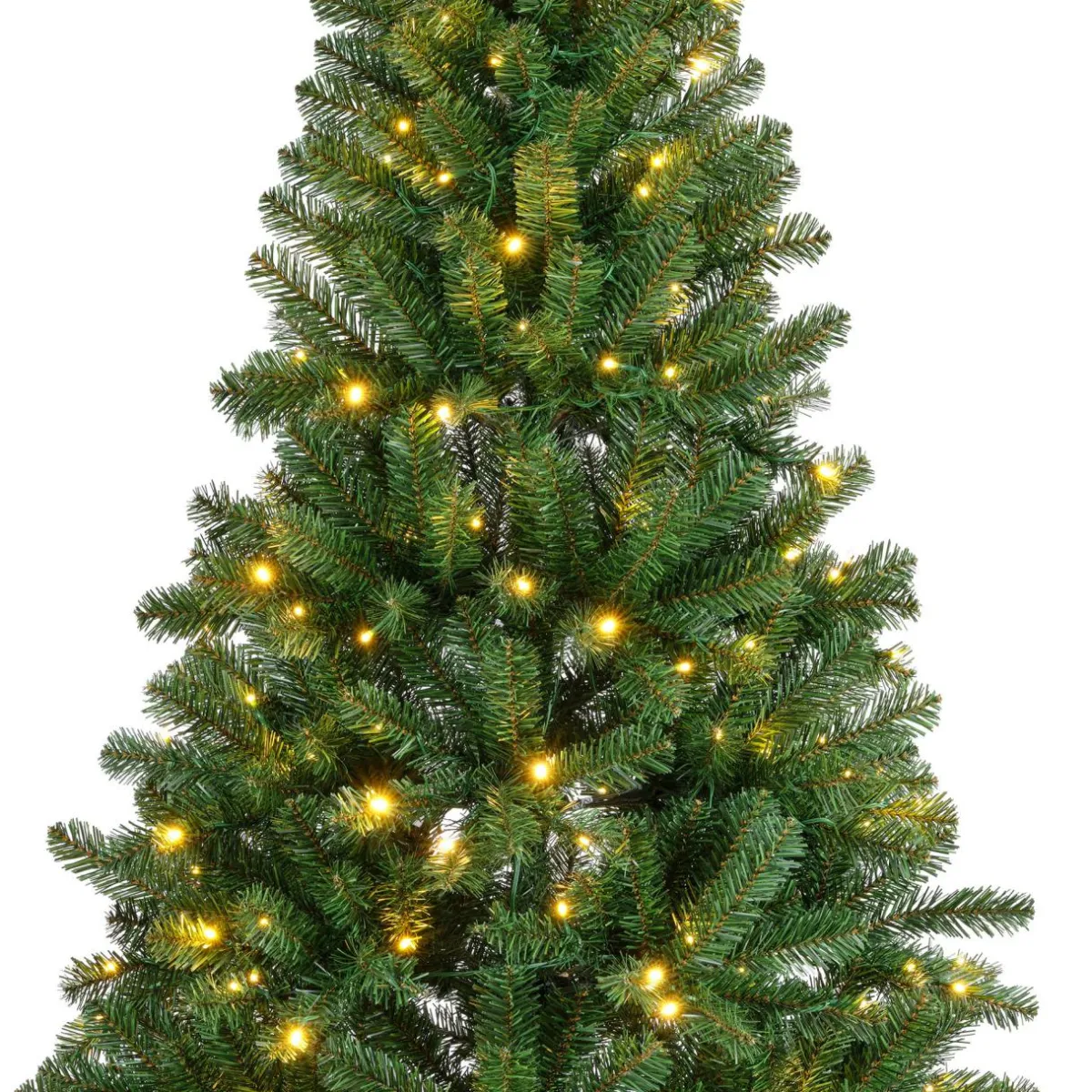 EMINZA Sapin de Noël artificiel lumineux 320 LED (H210 cm) King Vert sapin Sapin vert lumineux Discount