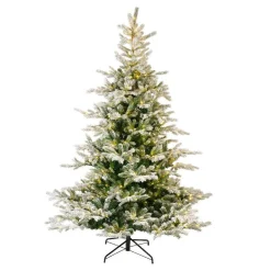EMINZA Sapin de Noël artificiel lumineux 700 LED (H240 cm) Glorious Vert enneigé Sapin enneigé lumineux Sale