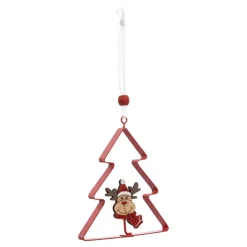 Feeric Lights & Christmas Sapin de Noël (H13 cm) Joli renne Rouge New